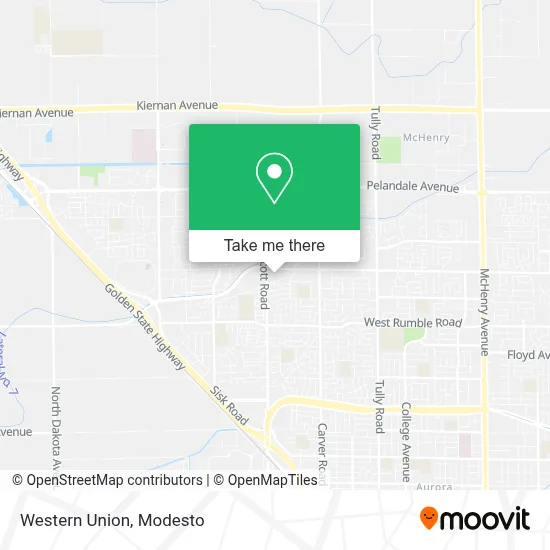 Western Union map