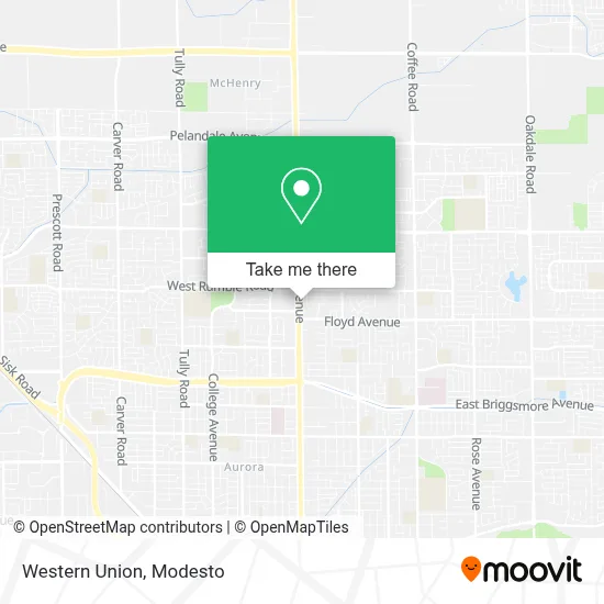 Western Union map