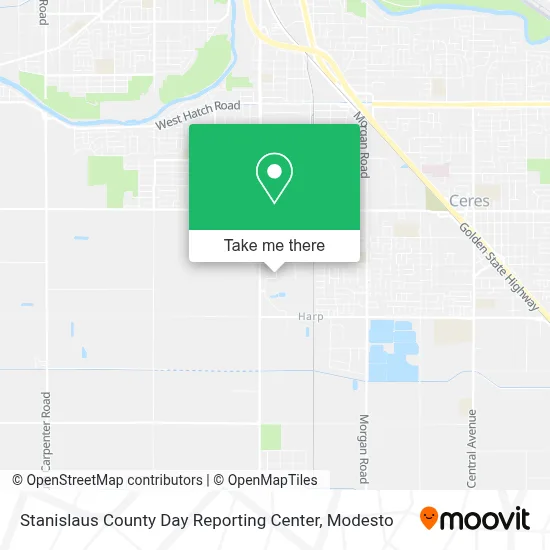 Stanislaus County Day Reporting Center map