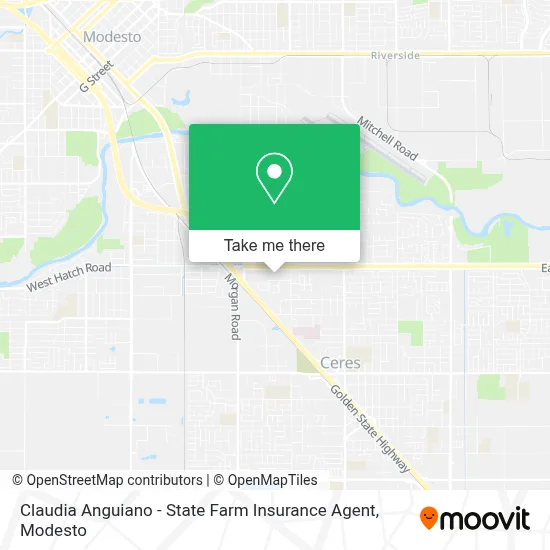 Claudia Anguiano - State Farm Insurance Agent map
