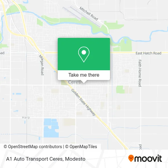 A1 Auto Transport Ceres map