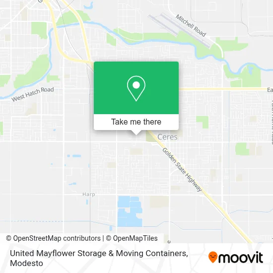 United Mayflower Storage & Moving Containers map