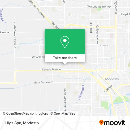 Lily's Spa map