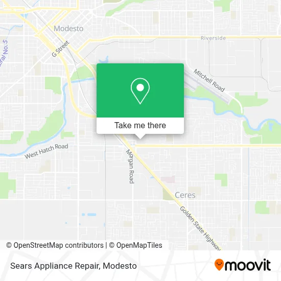 Sears Appliance Repair map