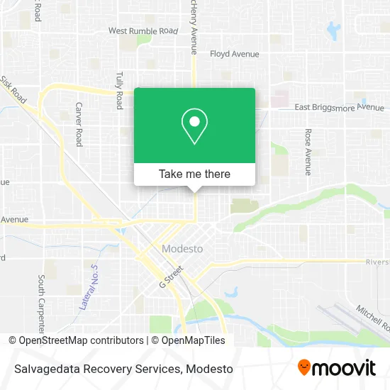 Salvagedata Recovery Services map