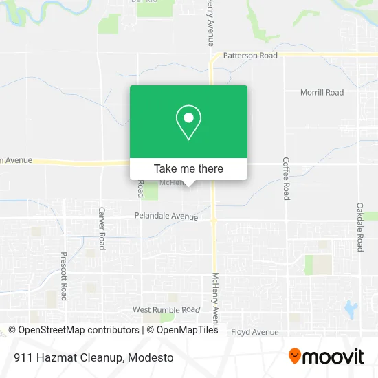 911 Hazmat Cleanup map