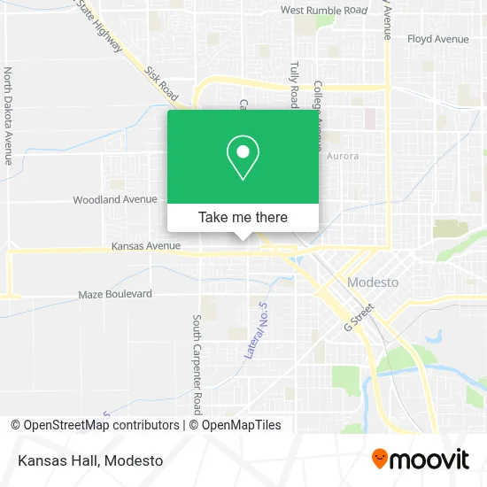 Kansas Hall map
