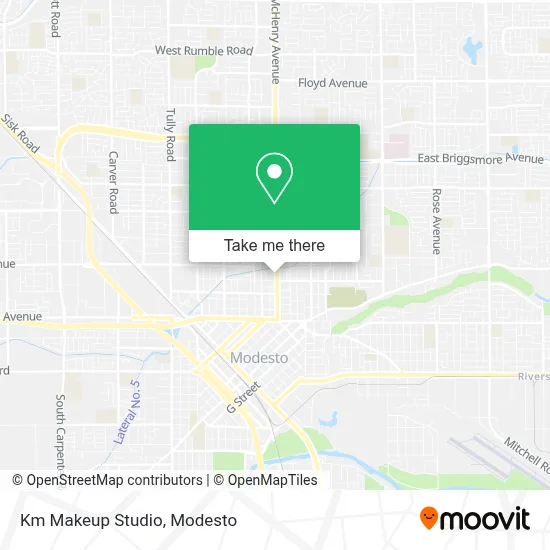 Km Makeup Studio map