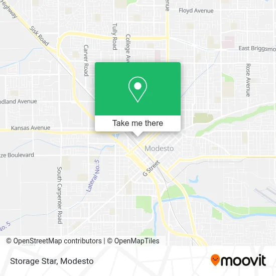 Storage Star map