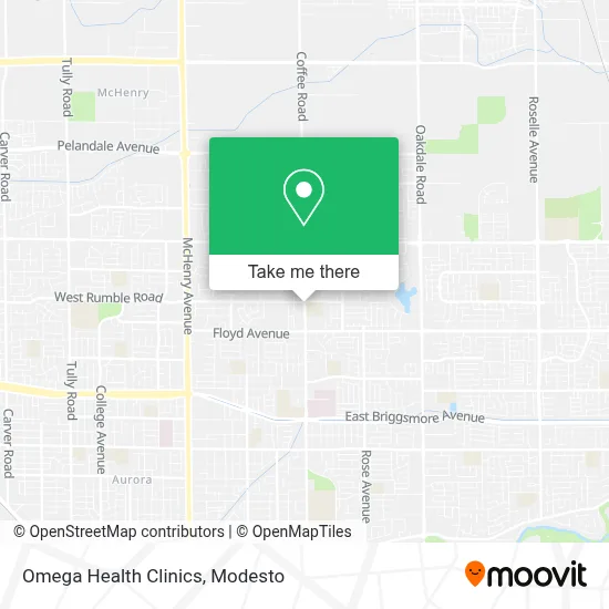 Omega Health Clinics map