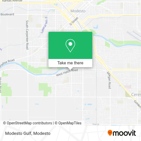 Modesto Gulf map