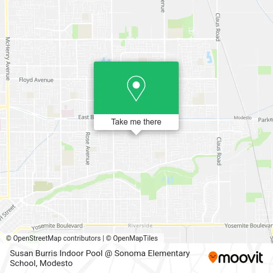Susan Burris Indoor Pool @ Sonoma Elementary School map