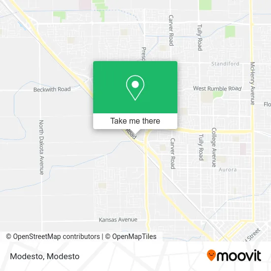 Modesto map