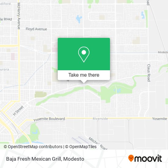 Mapa de Baja Fresh Mexican Grill