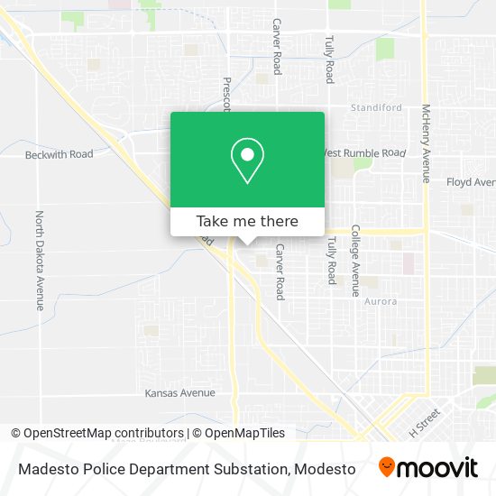 Madesto Police Department Substation map