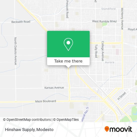 Mapa de Hinshaw Supply