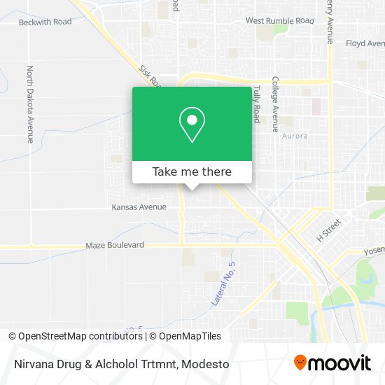 Nirvana Drug & Alcholol Trtmnt map