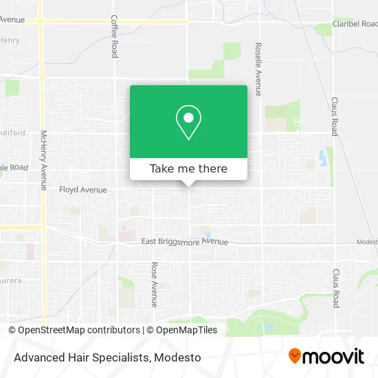 Advanced Hair Specialists map