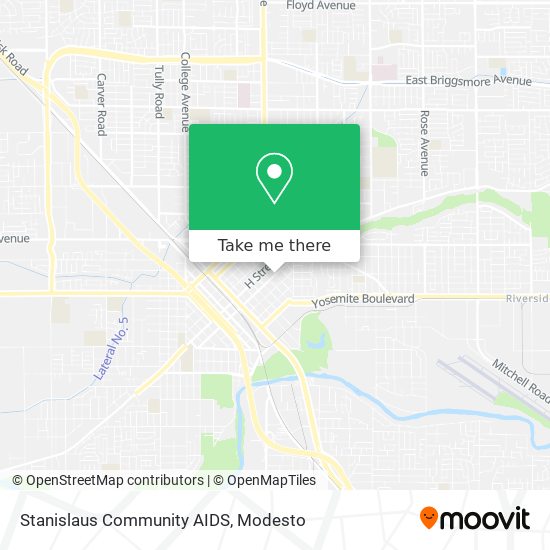 Stanislaus Community AIDS map