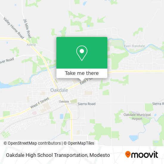Mapa de Oakdale High School Transportation