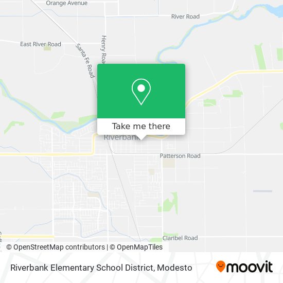 Mapa de Riverbank Elementary School District