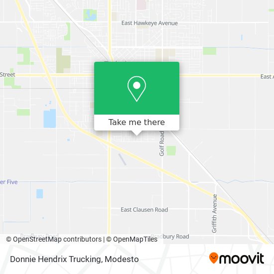 Donnie Hendrix Trucking map