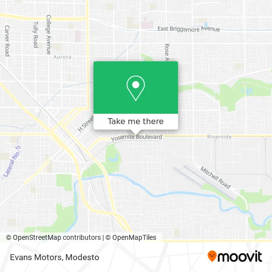 Evans Motors map