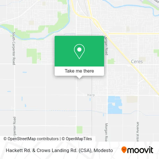 Mapa de Hackett Rd. & Crows Landing Rd. (CSA)