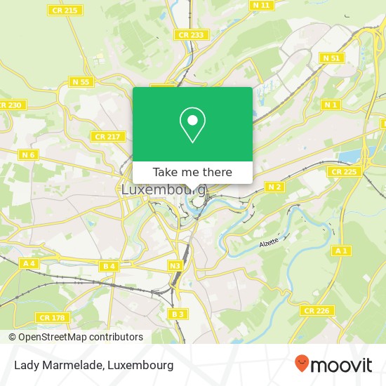 Lady Marmelade map