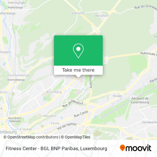 Fitness Center - BGL BNP Paribas map