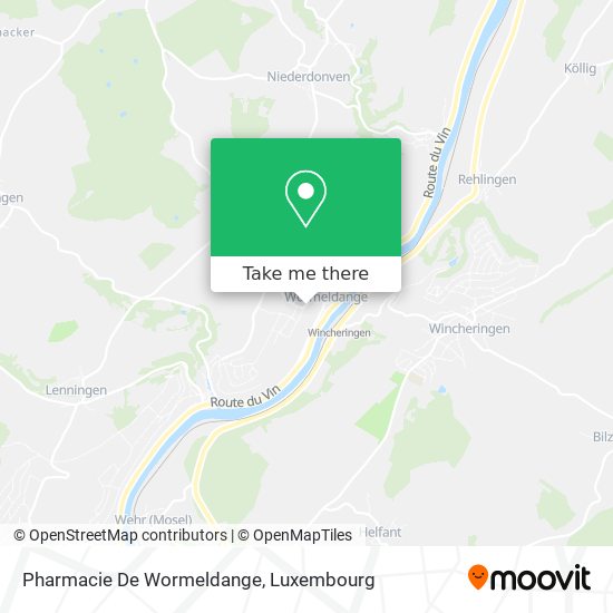 Pharmacie De Wormeldange map