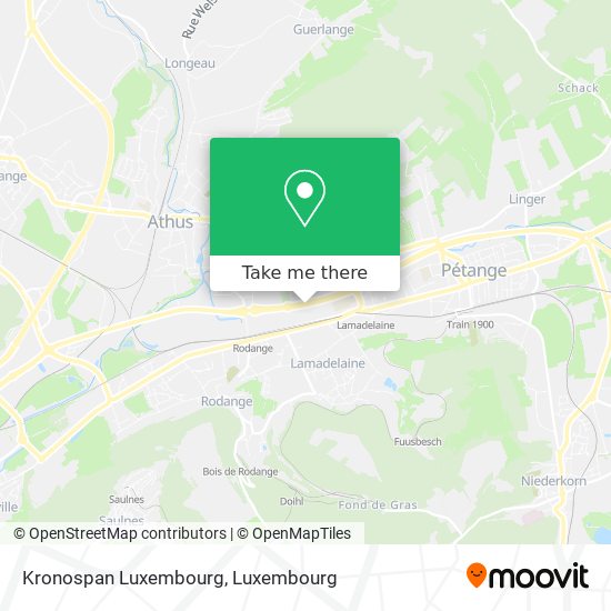 Kronospan Luxembourg map