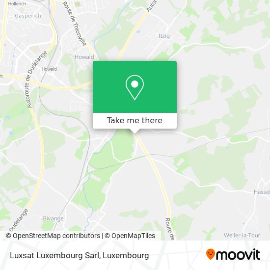 Luxsat Luxembourg Sarl map