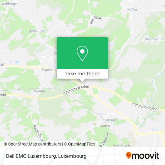 Dell EMC Luxembourg map