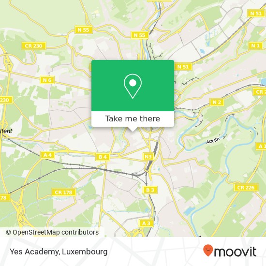 Yes Academy map