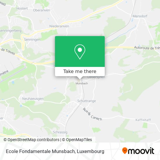 Ecole Fondamentale Munsbach map