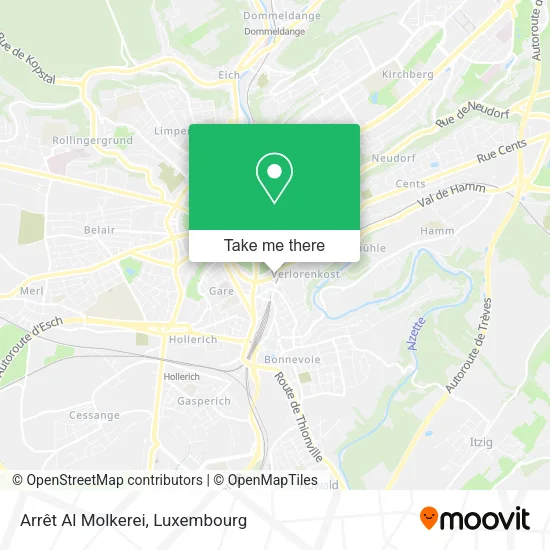 Arrêt Al Molkerei map