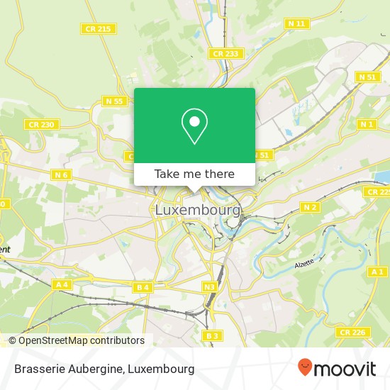 Brasserie Aubergine map