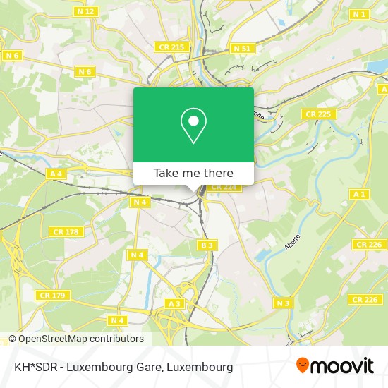 KH*SDR - Luxembourg Gare map