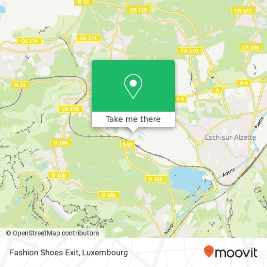 Fashion Shoes Exit map