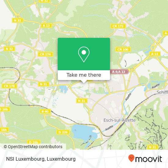 NSI Luxembourg map
