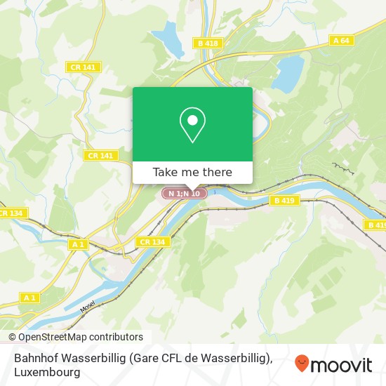 Bahnhof Wasserbillig (Gare CFL de Wasserbillig) map