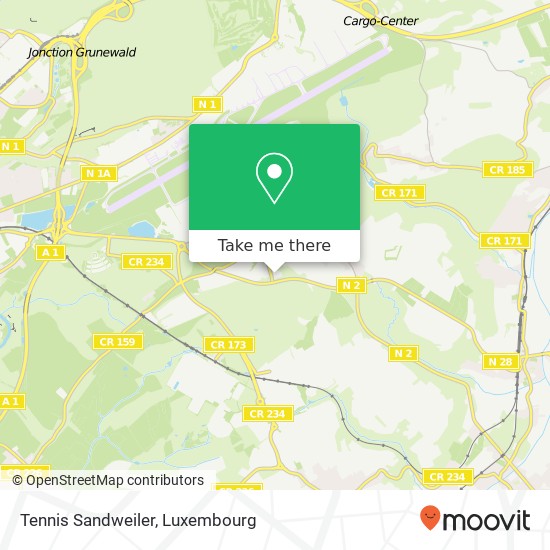 Tennis Sandweiler map