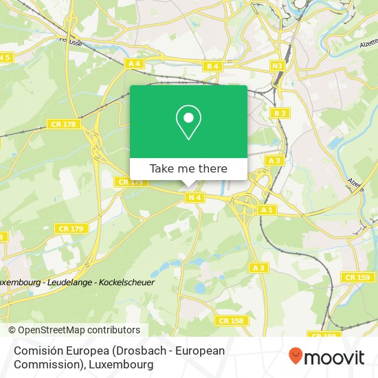 Comisión Europea (Drosbach - European Commission) map