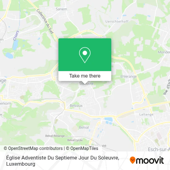Église Adventiste Du Septieme Jour Du Soleuvre map