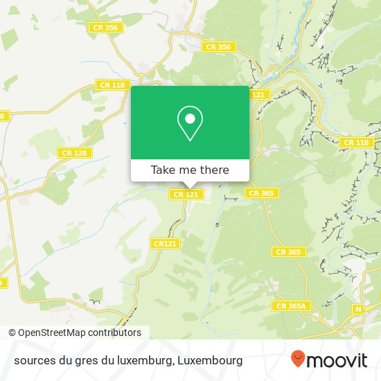 sources du gres du luxemburg Karte