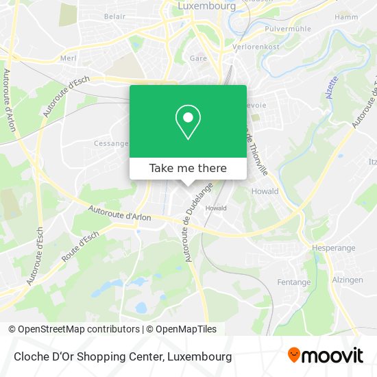Cloche D‘Or Shopping Center map