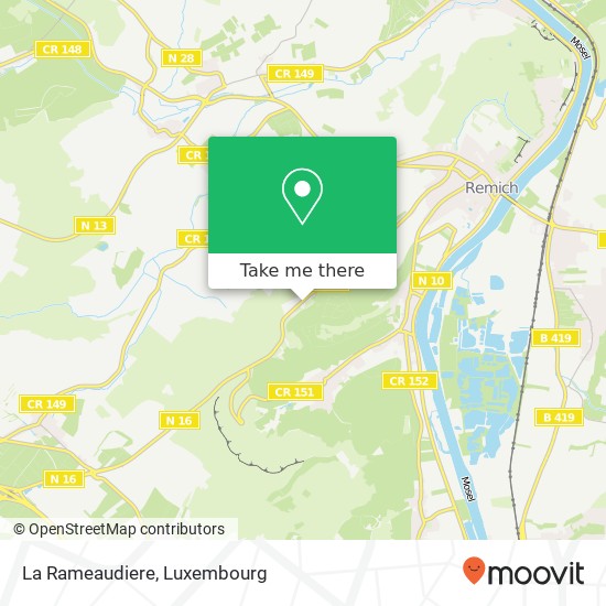 La Rameaudiere map