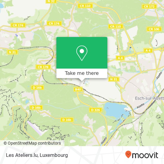 Les Ateliers.lu map