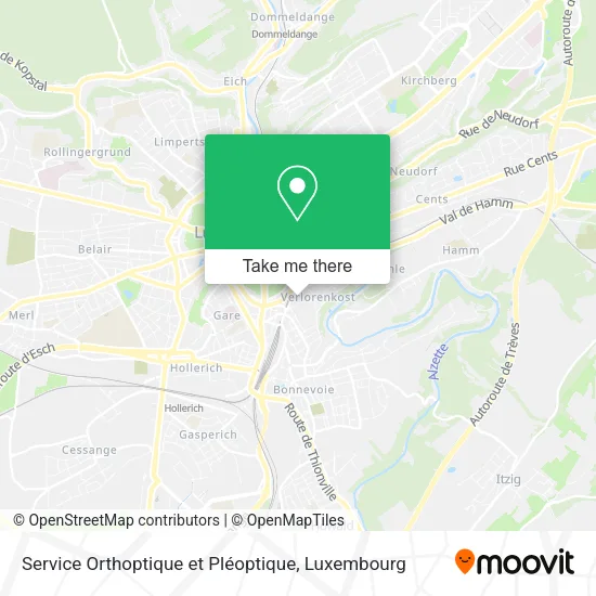 Service Orthoptique et Pléoptique map